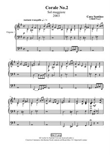 Choral in g major, CS069 No.2: Choral in g major by Santino Cara