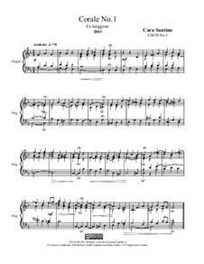 Choral in f major, CS070 No.1: Choral in f major by Santino Cara