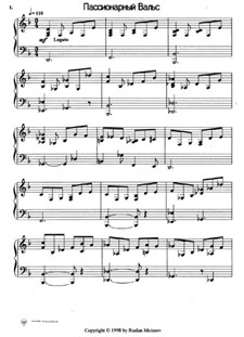 Passionary Waltz: Version für Klavier by Ruslan Moiseev