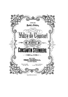Konzertwalzer: Konzertwalzer by Constantin Sternberg