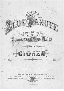 Konzert-Caprice über Walzer 'An der schönen blauen Donau' von J. Strauss: Konzert-Caprice über Walzer 'An der schönen blauen Donau' von J. Strauss by Paolo Giorza