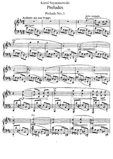 Neun Präludien für Klavier, Op.1: Vollständiger Satz by Karol Szymanowski