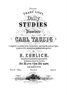 Tägliche Studien: Buch I by Carl Tausig