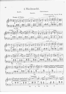 Nr.12 Dezember (Weihnachten): Für Klavier by Pjotr Tschaikowski