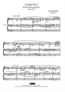 Choral in e flat major for organ, CS080 No.2: Choral in e flat major for organ by Santino Cara
