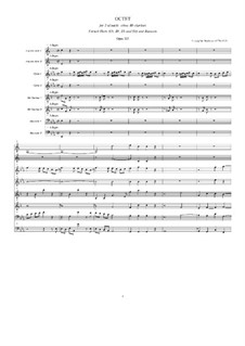 Blasoktett in Es-Dur, Op.103: Vollpartitur by Ludwig van Beethoven