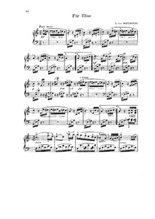 Für Elise, für Klavier, WoO 59: Für einen Interpreten by Ludwig van Beethoven