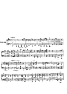 Dreiunddreissig Variationen über einen Walzer von A. Diabelli, Op.120: Variationen Nr.20-33 by Ludwig van Beethoven
