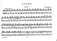 Rondo für zwei Klaviere, achthändig: Klavierstimme I by Bedřich Smetana