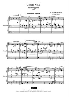 Choral in g major for organ, CS081 No.2: Choral in g major for organ by Santino Cara
