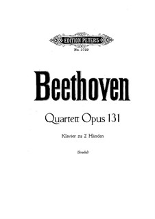Streichquartett Nr.14 in cis-Moll, Op.131: Version für Klavier by Ludwig van Beethoven