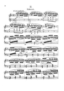 Sinfonie Nr.8 in c-Moll, WAB 108: Teile II-III. Bearbeitung für Klavier by Anton Bruckner