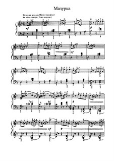 Nr.10 Mazurka: Für Klavier by Pjotr Tschaikowski