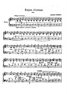 Douze études caractéristiques, Op.2: Etüde Nr.4 'Liebesruh' by Adolf von Henselt