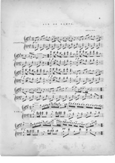 Zampa, ou La fiancée de marbre: Air de Zampa, for piano by Ferdinand Herold