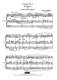 Choral in e minor for organ, CS083 No.1: Choral in e minor for organ by Santino Cara