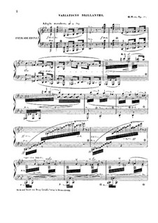 Variationen Brillante über Themen aus 'La violette' von Carafa, Op.48: Für Klavier by Henri Herz