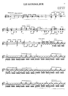 Drei Stücke, Op.65: No.3 Le Gondolier by Johann Kaspar Mertz