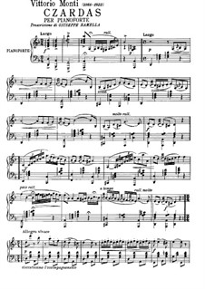 Csardas: Für Klavier by Vittorio Monti