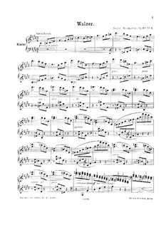 Drei Klavierstücke, Op.32: Nr.3 Walzer by Moritz Moszkowski