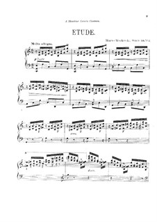 Drei Klavierstücke, Op.34: Nr.2 Etüde by Moritz Moszkowski