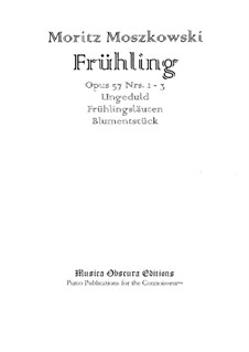 Frühling, Op.57: Für Klavier by Moritz Moszkowski