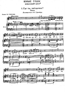 Sternlein, Sag' mir an: Erste Fassung by Modest Mussorgski