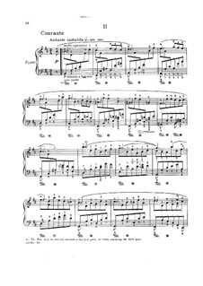 Partita für Violine Nr.1 in h-Moll, BWV 1002: Teil II. Bearbeitung für Klavier by Johann Sebastian Bach