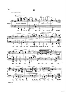 Partita für Violine Nr.1 in h-Moll, BWV 1002: Teil III. Bearbeitung für Klavier by Johann Sebastian Bach