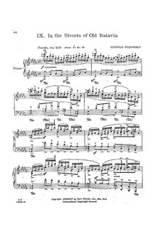 Java Suite: No.9 In the Streets of Old Batavia by Leopold Godowsky