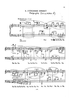No.8 Morgengruss: Klavierauszug by Franz Schubert