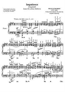 Nr.7 Ungeduld: Klavierauszug by Franz Schubert