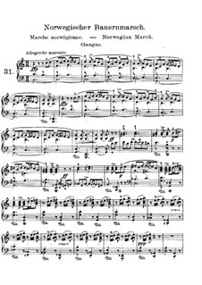 Lyrische Stücke, Op.54: Nr.2 Norwegischer Bauernmarsch by Edvard Grieg