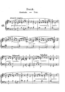 Lyrische Stücke, Op.62: Nr.2 Dank by Edvard Grieg