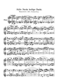 Piano version: For four hands by Franz Xaver Gruber