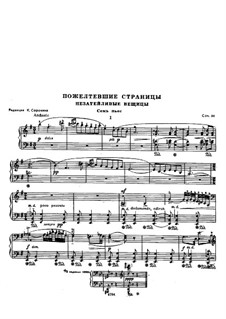 Vergilbte Seiten, Op.31: Für Klavier by Nikolai Miaskowski