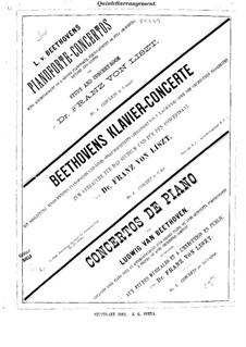 Vollständiger Konzert: Version für Klavier und Streichquintett – Streicherstimmen by Ludwig van Beethoven