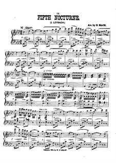 Nocturne Nr.5 in As-Dur, Op.52: Für Klavier by Joseph Leybach