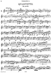 Streichquartett Nr.14 in d-Moll 'Tod und das Mädchen', D.810: Stimmen by Franz Schubert