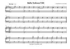Ballo Tedesco: Nr.8 by Joseph Haydn