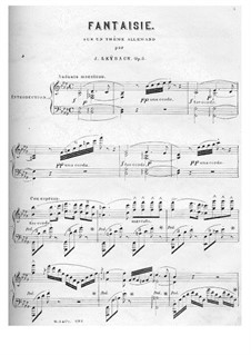 Fantasia on Allemande, Op.5: Für einen Interpreten by Joseph Leybach