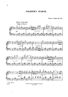 Stücke für Klavier, Op.243: Soldier's March by Gustav Lange