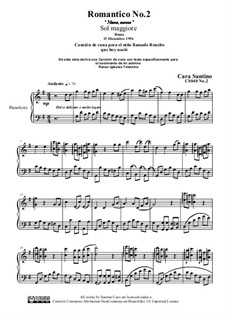 Romantic piano No.2 in g major, CS040 No.2: Romantic piano No.2 in g major by Santino Cara