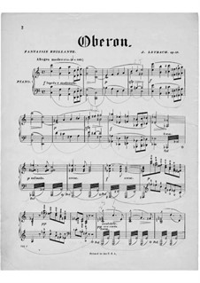 Fantasie über Themen aus 'Oberon' von Weber, Op.86: Für Klavier by Joseph Leybach