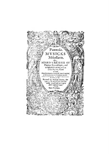 Pammelia. Musicks Miscellanie: Pammelia. Musicks Miscellanie by Thomas Ravenscroft