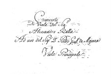 Konzert für Bratsche und Orchester in F-Dur, BI 549: Konzert für Bratsche und Orchester in F-Dur by Alessandro Rolla
