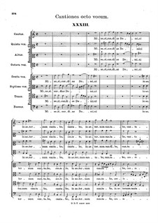 Cantiones octo vocum: Cantiones octo vocum by Hans Leo Hassler