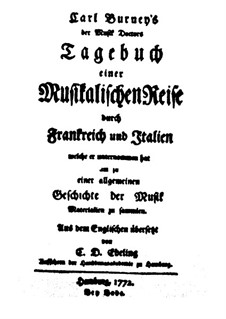 Gegenwärtiger Zustand der Musik in Frankreich und Italien: Gegenwärtiger Zustand der Musik in Frankreich und Italien by Charles Burney