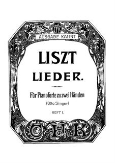 Gesammelte Lieder: Heft I, für Klavier by Franz Liszt