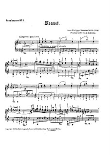 Menuett in a-Moll: Menuett in a-Moll by Jean-Philippe Rameau